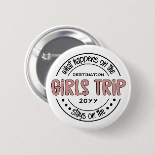 Macaron Rond 5 Cm Que se passe-t-il sur Girls Trip Custom Girls Week