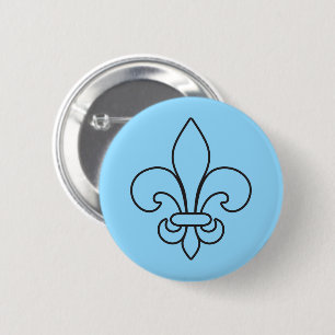 Macaron Rond 5 Cm Québec patriote fleur de lys français VOS COULEURS