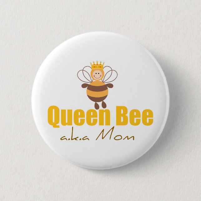 Macaron Rond 5 Cm Queen Bee (Devant)