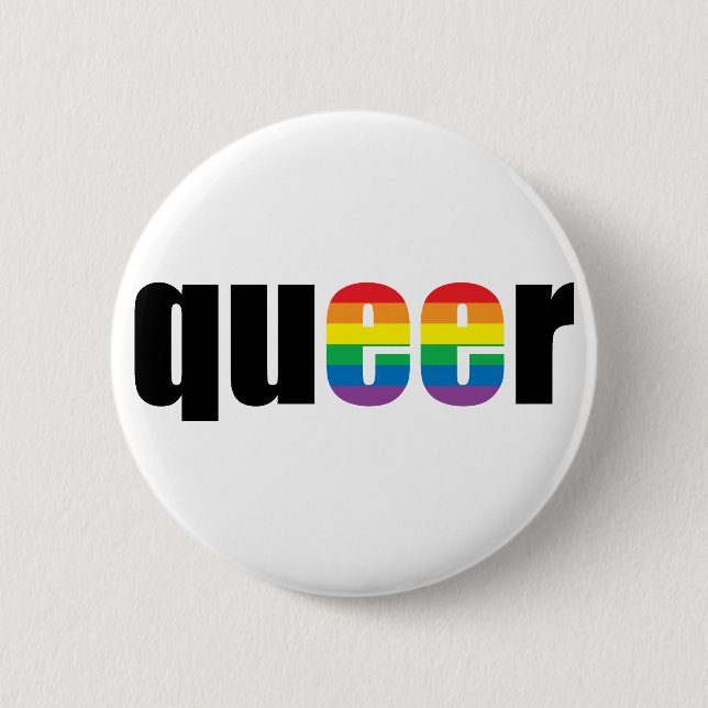 Macaron Rond 5 Cm Queer Pride (Devant)