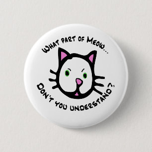 Macaron Rond 5 Cm Quelle partie de Meow…