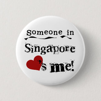 Macaron Rond 5 Cm Quelqu'un à Singapour m'aime