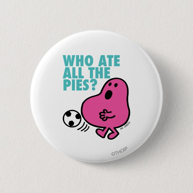 Macaron Rond 5 Cm Qui A Mangé Toutes Les Pies ? (Devant)