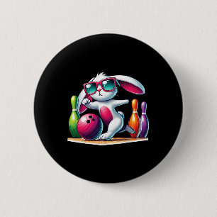 Macaron Rond 5 Cm Quilles Byll Et Pins Lapin Oreille Oeuf Chasse Paq