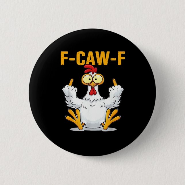 Macaron Rond 5 Cm Quote Rooster Meme Classic (Devant)