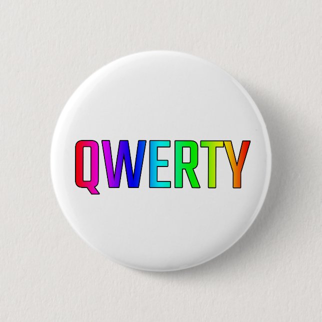 MACARON ROND 5 CM QWERTY (Devant)