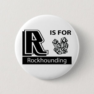 Macaron Rond 5 Cm R est pour Rockhounding