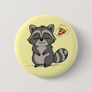 Macaron Rond 5 Cm Raccoon Dream - Pizza !