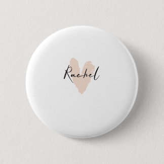 Macaron Rond 5 Cm Rachel Nom du coeur Graphique