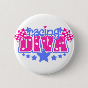 Macaron Rond 5 Cm Racing Diva