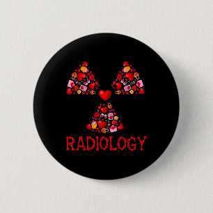 Macaron Rond 5 Cm Radiologie Saint-Valentin Cœurs Mignon Radiologue