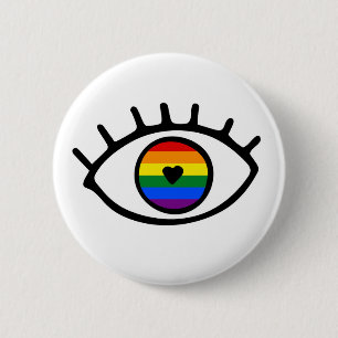 Macaron Rond 5 Cm Rainbow eye