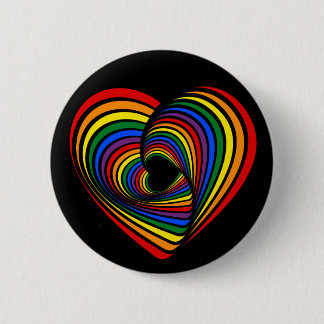 Macaron Rond 5 Cm Rainbow Twist Heart
