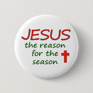 Macaron Rond 5 Cm Raison de JÉSUS de saison