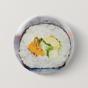 Macaron Rond 5 Cm Râle de sushi Poisson et riz