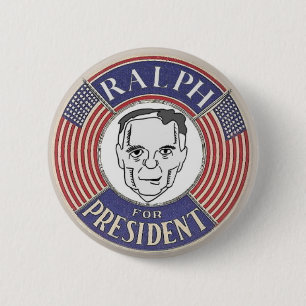Macaron Rond 5 Cm Ralph Nader 2012 button