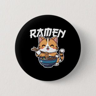 Macaron Rond 5 Cm Ramen Noodle Neko Chat Japonais Kawaii Manga Anime