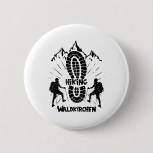 Macaron Rond 5 Cm Randonnée À Waldkirchen Allemagne Vacances Pour Ra