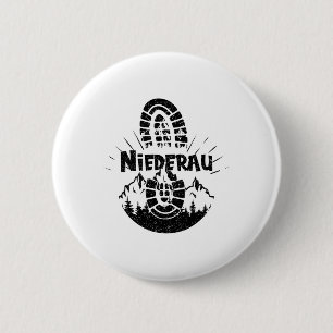 Macaron Rond 5 Cm Randonneur Niederau Tyrol Autriche Vacances