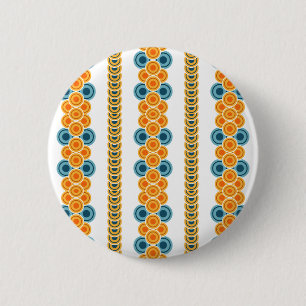 Macaron Rond 5 Cm rangées circulaires des années 70