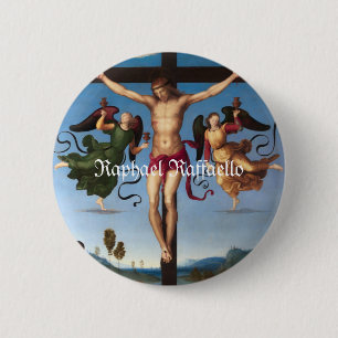 Macaron Rond 5 Cm Raphael Raffaello Le Mond Crucifixion Jésus