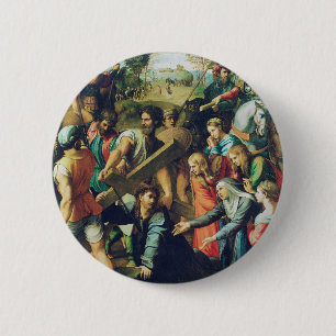 Macaron Rond 5 Cm Raphael Spasimo Christ Tombe Sous La Croix Art
