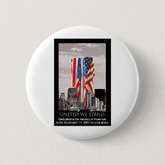 Macaron Rond 5 Cm Rappelez-vous 9/11