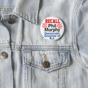 Macaron Rond 5 Cm Rappelons-nous le Gouv. Murphy du NJ (Éditer pour