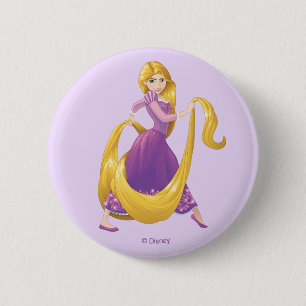 Macaron Rond 5 Cm Rapunzel   Big Hair Day