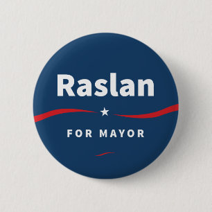 Macaron Rond 5 Cm Raslan pour maire Button