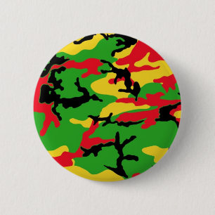 Macaron Rond 5 Cm Rasta a coloré le camouflage