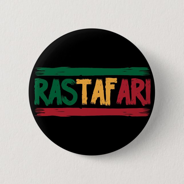 Macaron Rond 5 Cm Rastafari (Devant)