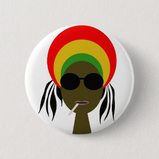 Macaron Rond 5 Cm rastafarian