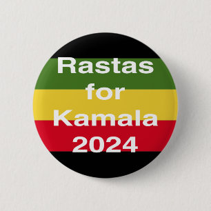 Macaron Rond 5 Cm Rastas pour Kamala 2024