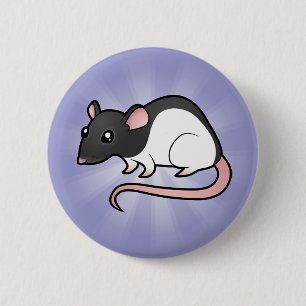 Macaron Rond 5 Cm Rat de bande dessinée