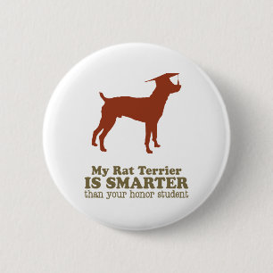 Macaron Rond 5 Cm Rat terrier