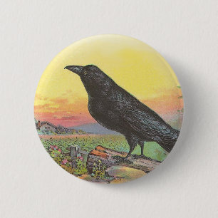 Macaron Rond 5 Cm Raven