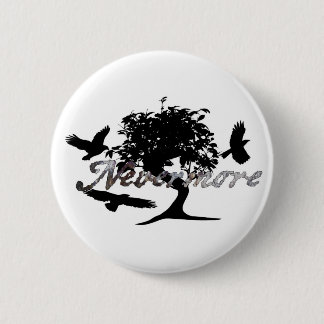 Macaron Rond 5 Cm Raven d'Edgar Allen Poe