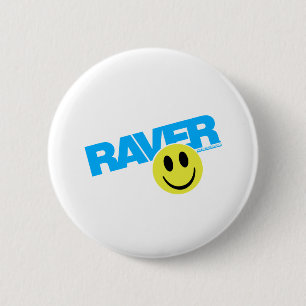 Macaron Rond 5 Cm Raver Smilie - DJ Clubbing Rave Party Music