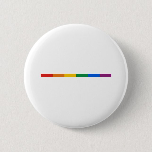 Macaron Rond 5 Cm Rayure de gay pride (Devant)