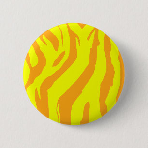 Macaron Rond 5 Cm Rayures jaunes