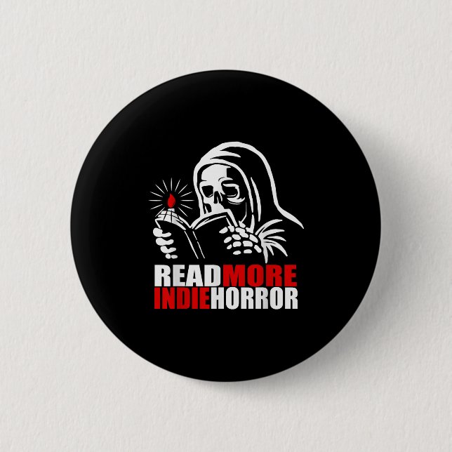 Macaron Rond 5 Cm Read More Indie Horror Apparel  (Devant)