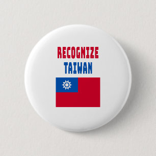 Macaron Rond 5 Cm reconnaître taiwan ouest taiwan