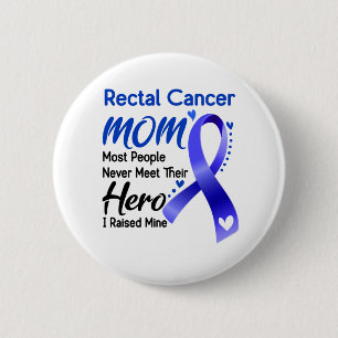 Macaron Rond 5 Cm Rectal Cancer Awareness Month Ribbon Gifts