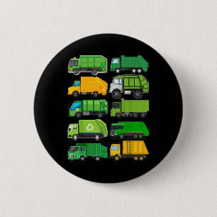 Macaron Rond 5 Cm Recyclage des déchets de déchets de camionnette An