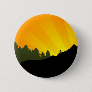 Macaron Rond 5 Cm recyclage : rayz de montagne :