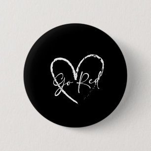 Macaron Rond 5 Cm Red For Women American Heart Disease Month Laurene
