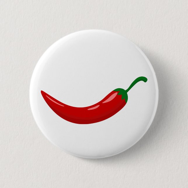 Macaron Rond 5 Cm Red hot chili pepper (Devant)