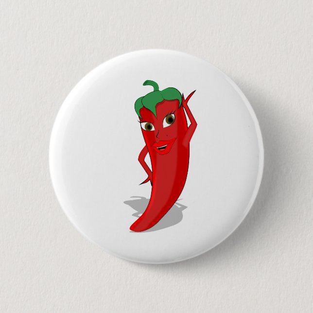 Macaron Rond 5 Cm Red Hot Pepper Diva (Devant)
