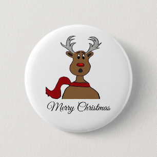 Macaron Rond 5 Cm Red Nose Raindeer